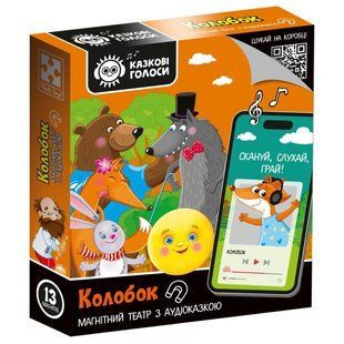Гра розвиваюча Vladi Toys магнітний театр з аудіоказкою Казкові голоси "Колобок" VT3206-38