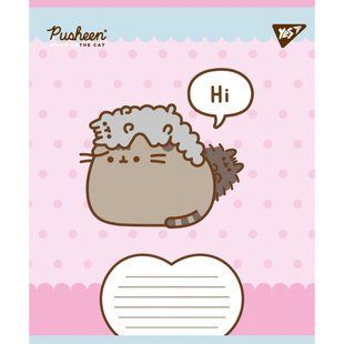 767608 А5 12 лін. Yes Pusheen Weekend, зошит учнівський шкільний