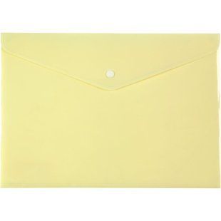 1412-08-A Папка на кнопці, А4, Pastelini, жовта