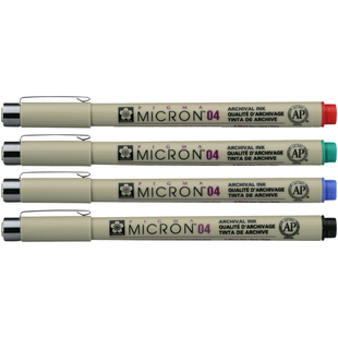 Лайнер PIGMA Micron (0.4) 0,4мм Sakura, Чорний