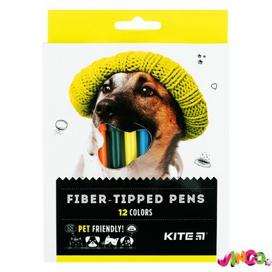 Фломастери Kite Dogs K22-447, 12 кольорів