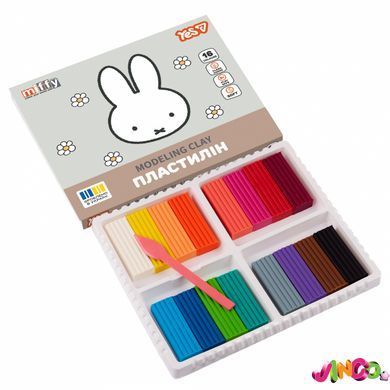 Пластилін, 16 кольорів, 320 г, Miffy, YES (540720)