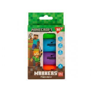 Маркер текстовий Yes "Minecraft" в наборі, 4 шт. (391095)