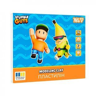 Пластилін, 16 кольорів, 320 г, Stumble Guys, YES (540724)
