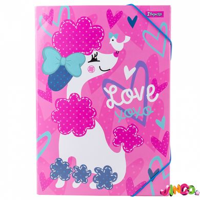 Папка для праці 1 Вересня картонна А4"Love XOXO" (491891)