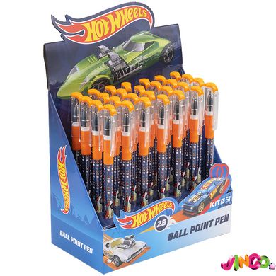 Ручка шариковая Kite Hot Wheels HW21-032, синяя