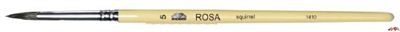 Кисточка "Roubloff", белка, круглая, длинная ручка, покрытая лаком, 1410, №1