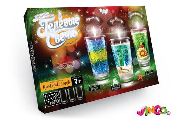 Дитяча лабораторія DANKO TOYS Гелеві свічки робимо самі (GS-02-01, GS-02-02)