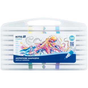 Маркери акрилові Jumbo, 36 шт., Kite Creative (K-1292)