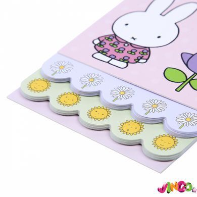 Блокнот Yes 85x142/60 подв. спіраль "Miffy Flowers" з 2 фігурними ярусами (152234)