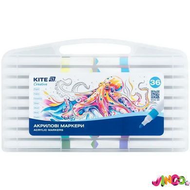 Маркери акрилові Jumbo, 36 шт., Kite Creative (K-1292)