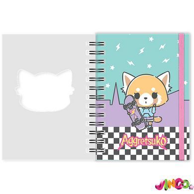 Блокнот на спіралі Kite Aggretsuko AR25-229, А6, 80 аркушів, клітинка