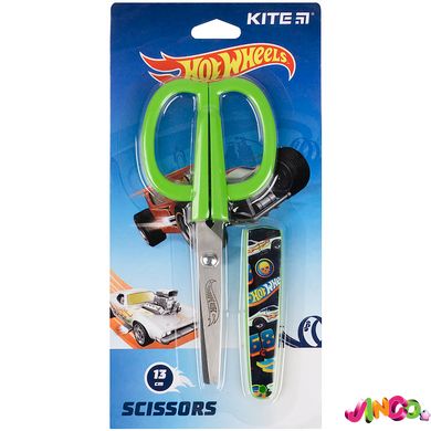 Ножницы в футляре Kite Hot Wheels HW21-124, 13 см