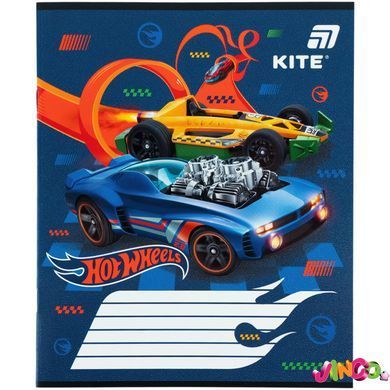 Зошит шкільний Kite Hot Wheels HW26-235, 12 аркушів, коса лінія