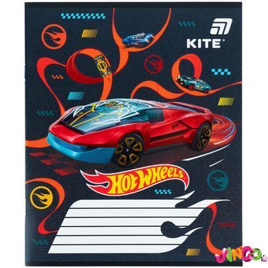 Зошит шкільний Kite Hot Wheels HW26-235, 12 аркушів, коса лінія