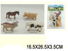 ЧП198711 Животные пласт. LT07-9C (2040375) (96шт 2)домашние, 4 шт в наборе, в пакете 16,5 26,5 3,5см