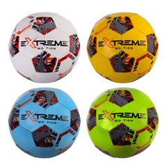 ЧП198880 Мяч футбольный FP2102 (32шт) Extreme Motion №5,PAK PU,410 гр,маш.сшивка,камера PU,MIX 4 цвета,Пакистан