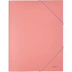 1504-10-A Папка на гумках, А4, Pastelini, рожева