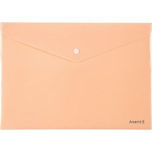1412-42-A Папка на кнопці, А4, Pastelini, персикова
