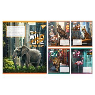 767771 А5 60 лін. Yes The wild in the city, зошит учнівський загальний
