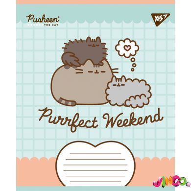 767610 А5 18 кл. Yes Pusheen Weekend, зошит учнівський шкільний