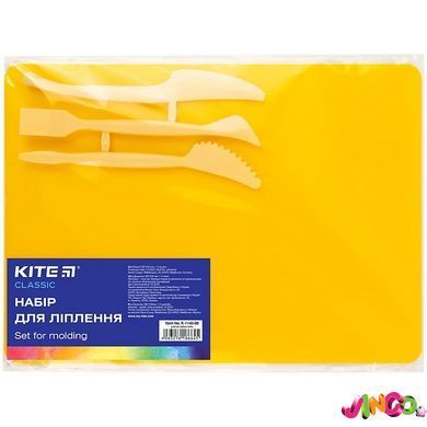 Набір для ліплення, дошка 180 &times; 250 мм, 3 стеки, жовтий, Kite Classic (K-1140-08)
