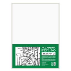169212001 Папір для рисунку Accademia, пакет, А3 (29,7х42см), 20арк, дрібне зерно, 160г м2, Fabrian