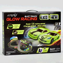 67165 Автотрек Glow Racing JJ 87-2 (8) в коробці [Коробка] - 6965200061951