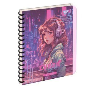 681964 Зошит для записів YES А5 144 пл.обкл. Cyber girl