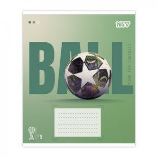 768680 Зошит учнівський Yes "Ball" А5 18 лін.