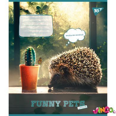 Зошит учнівський шкільний, А5 36 кл. Yes Funny pets (767064)