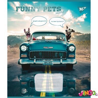 Зошит учнівський шкільний, А5 36 кл. Yes Funny pets (767064)