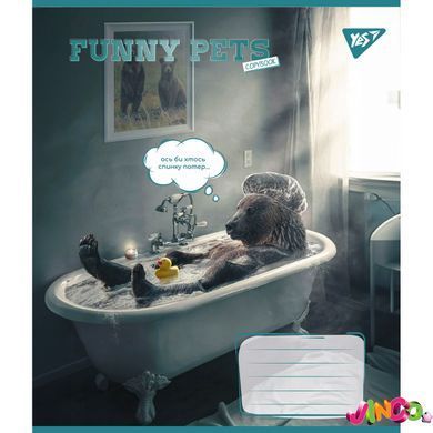 Зошит учнівський шкільний, А5 36 кл. Yes Funny pets (767064)