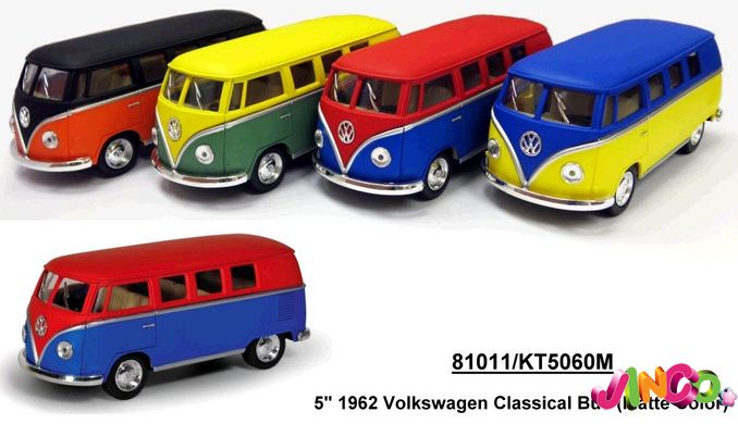 Модель автобус 5 "KT5060WM Volkswagen Classical Bus (Matte) метал.інерц.откр.дв.кор.ш.к. / 96 /