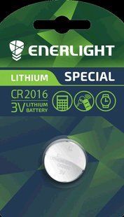 Батарейка ENERLIGHT LITHIUM CR 2016 BLI 1, 70160101