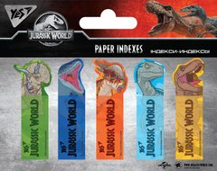 170259 Індекси паперові YES "Jurassic World" 50x15мм, 100 шт (5x20)