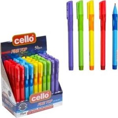 Ручка масляна Fine Top Cello (CL1361-50) тренажер лівша синя