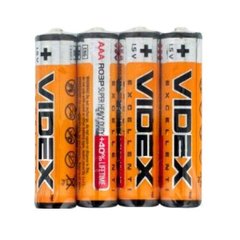 Батарейка Videx R6 (плівка 4 шт.)