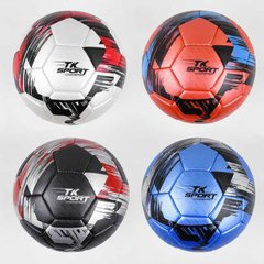 99741 М'яч футбольний C 44449 "TK Sport", 4 види, вага 350-370 грамів, матеріал TPE, балон гумовий