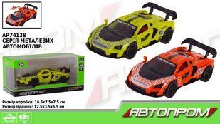 Машина мет. АВТОПРОМ арт. AP74138 1:32,2 кольора,відкр.двері,багажник,короб.16,5 7, ЧП216336