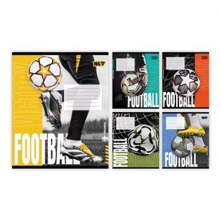 768796 Зошит учнівський Yes "Football energy" А5 18 кл.