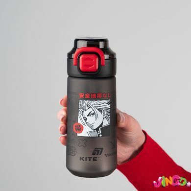 Пляшечка для води Kite Tokyo K26-1213-2, 560 мл, Чорний