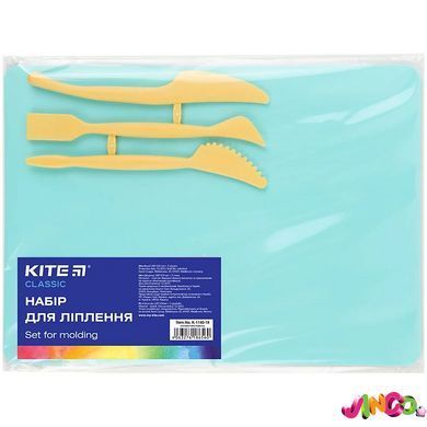 Набір для ліплення, дошка 180 &times; 250 мм, 3 стеки, м'ятний, Kite Classic (K-1140-18)