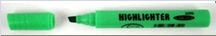 2206з Маркер Highlighter 2206 1-5 мм кліноподіб. зелений