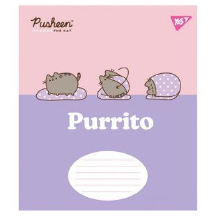 767613 А5 12 лін. Yes Pusheen The Cat, зошит учнівський шкільний