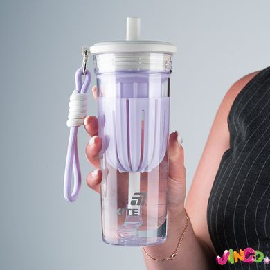 Стакан для води, 650 мл, біло-ліловий, K25-1219-2