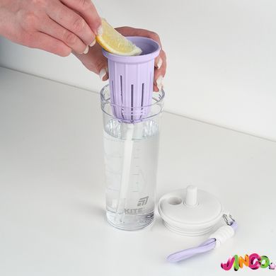 Стакан для води, 650 мл, біло-ліловий, K25-1219-2