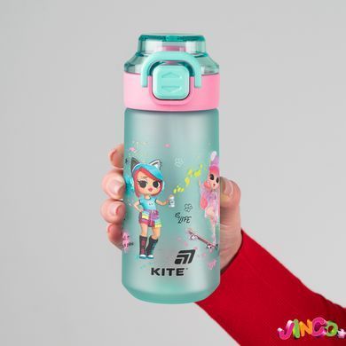 Пляшечка для води Kite LOL LO26-1213, 560 мл, Зелений; Рожевий