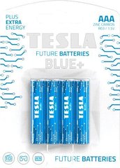 Цинк-вуглецеві батарейки TESLA Batteries 1.5V AAА / R03 BLUE+;