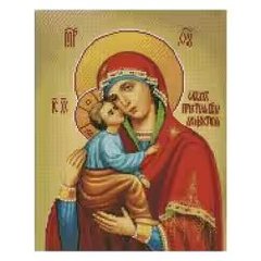 FA40821 Алмазна картина FA40821 "Акафістна ікона Пресвятої Богородиці", розміром 40х50 см кр